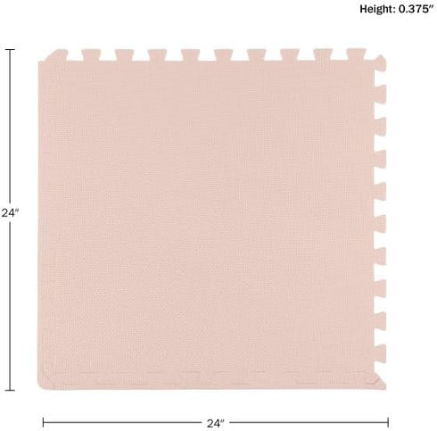 48sqft Foam Floor Tiles - Soft Nontoxic Baby Play Mat - Interlocking Puzzle Mat for Baby, Kids Playroom, or Home Gym
