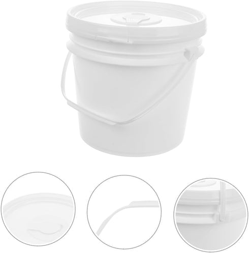Zerodeko Refillable Wipes Dispenser Bucket Flushable Adult Bathroom Wipes Holder Handles Bucket for Car Tissue Box