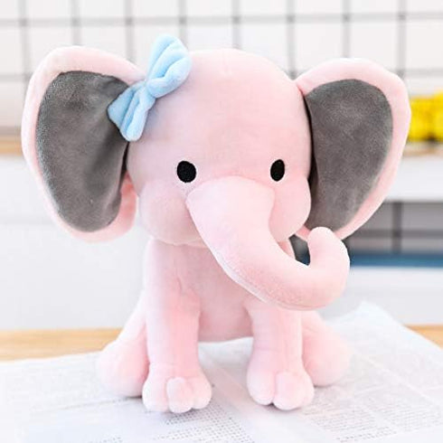 Stuffed Elephant Animal Plush Toys 9 Inch (Pink)
