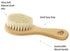 PomPerfect Set Natural Soft Newborn Baby Brush Goat Hair Bristles with Eco-Friendly Wood Handle | Wooden Infant Cutie