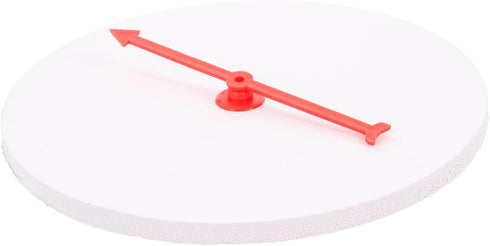 Turntable Raffle Draw Small Turn Plate Blank Board Game Kit, Editable Plastic Wall Hanging