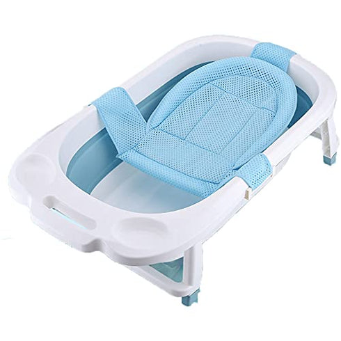 ALEDLE-LIFE 0-18 Breathable Mesh Newborn Baby Bath Mat Baby Tub Pillow Adjustable Non-Slip Bath Seat Pad Bath Cushion
