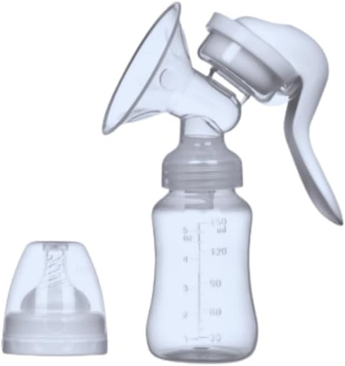 Generic Manual Breast Pump with Adjustable Suction - BPA-Free Silicone Hand Pump for