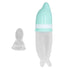 Silicone Baby Squeeze Bottle, Cute Integrated Design Green Soft Spoon Feeder for Infants, Easy Clean