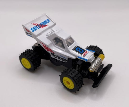Mini RC Buggy Off-Road 1:64 Scale 2.4G 5-Channel RC Radio Control Car, Coke Can Micro Racing Truck (White)