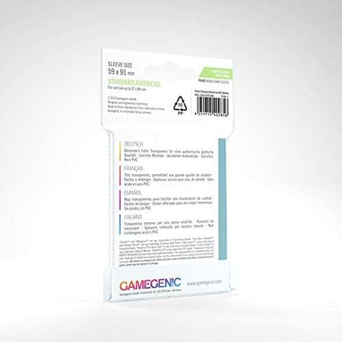 10 Packs 50ct Gamegenic Prime Board Game Sleeves Standard American Size Card Sleeves Display Case