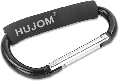 2 Mommy Stroller Hooks Pcs Large Carabiner Clips for Hanging Diaper Bags, Purse Grocery, and Shopping Bags. Heavy Duty