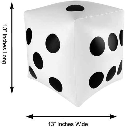 Super Z Outlet 13 inch Giant Inflatable Dice - Toys for Pool Games and Outdoor Beach Party