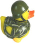 3" Baby Safe Soldier Rubber Duck - Fun Bath Time Toy