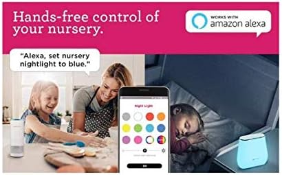 3 3 Project Nursery Bluetooth Smart Sound Soother with Multi-Color Nightlight, Alexa Enabled, Voice Control, Natural