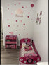 Wall Decor Dots, Polka Dot Wall Decals for Girls Room, Bedroom Kids Art Stickers (Lt & DK Pink)
