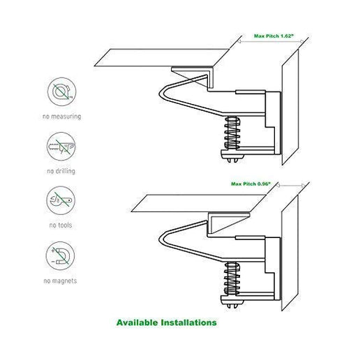 12 Pack Child Safety Cabinet Locks - Vmaisi Baby Proofing Drawer Lock with Adhesive, Easy Installation (White)