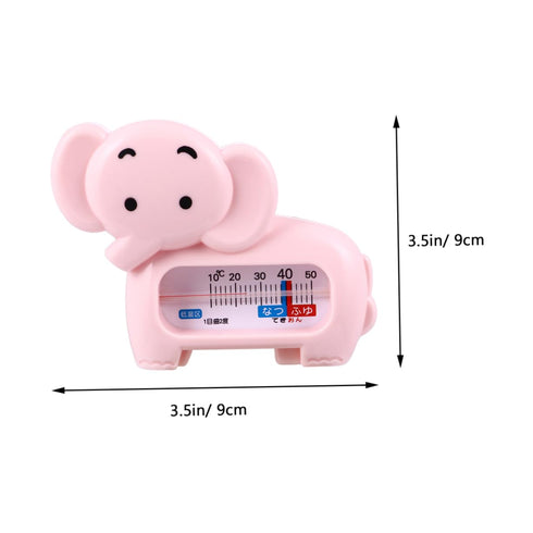 LIFKOME 2 Piece Cartoon Elephant Bath Thermometer - Safe Water Measurement for Kids