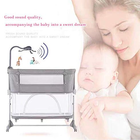 Pack Projection,Pack Baby Crib Mobile for and Play,Bassinet Mobile with Music,Rotation,Nursy Lights,Natural