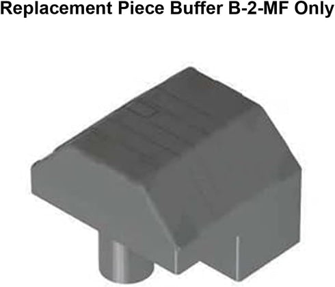 THOMAS & FRIENDS Replacement Part for Wooden Railway Expansion Clackety Track Pack - HDX06 ~ Buffer B-2-MF Gray