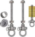 2 Permanent Anti-Rust Heavy-Duty Bearing Swing Hanger Mute (10mm) for 180° Swing, 1500 lb Capacity