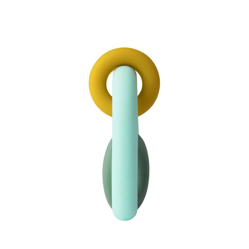Boon Hoop Silicone Baby Teether - Soothing Teether for Infants - Ages 0 to 12 Months