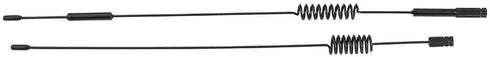 2 Pcs Black Metal RC Antenna, Decoration Accessory Parts for RC Crawler Car