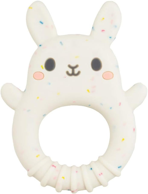 Silicone Teether - Bunny Design, Soft Food-Grade Safe Materials, Soothing Sensory Toy for Newborns 0+ Months