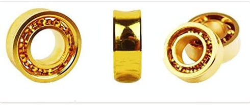 MAGICYOYO Unresponsive Yoyo Ball Bearings - Pack of 2 Golden Plated 10 Ball Bearings + 6 Axles (8MM/10MM/12MM)