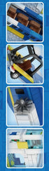 City Passenger Airplane Building Set, 711 PCS 3 IN 1 Plane Blocks Kit with Airport Terminal, Radar Tower, Luggage Truck