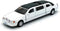 Kinsmart 1999 Lincoln Town Car White Stretch Limousine, 1:38 Scale Die Cast Metal Model Toy