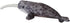 Soft Simulation Narwhal Plush Toy, Realistic Lifelike Unicorn Whale, Cute Ocean Sea Creatures Gift Collection for Kids,
