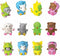 Raymond Geddes Snuggle Wuggle Erasers - 24 Assorted Colors Cute Animal Critter Erasers