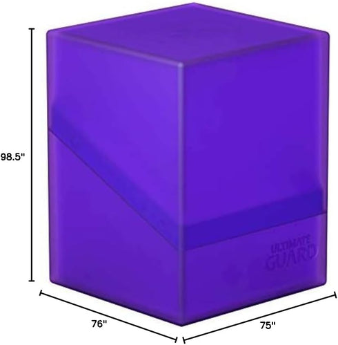 Ultimate Guard Boulder 100+ Classic Deck Case for 100 Double-Sleeved TCG Cards, Amethyst