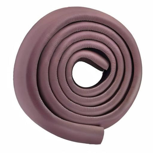 M2cbridge Extra Thick L Shape Foam Baby Safety Bumper Guard Table Edge Protectors 6.5 Ft (Brown)