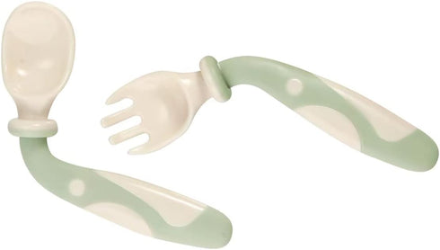 PandaEar Baby Bendable Spoons and Forks Set, 6 Pack Self-Feeding Utensils for Kids