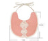 GZMM Baby Bib for Girls, Reversible Waterproof Handmade Natural Cotton Baby Drool Bib, 0-12 Months, 3 Pack
