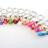 Toyvian 12PCS Nesting Dolls Key Chains, Wood Matryoshka Russian Dolls Key Rings Charms