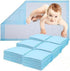 Healqu 50 Pack Disposable Baby Changing Pad Liners - Super Soft, Absorbent, Waterproof, 17x24 Inches