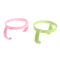 DGFJY 2 Pack 2 Count Baby Bottle Holder Feeding Bottles for Comotomo Easy Cleaning (Pink/Green) Easy Grip Plasic