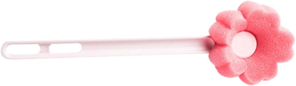 HANABASS Flower Shaped Long Handle Bottle Cleaning Brush Soft Sponge Cup Brush