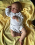 Pinky Reborn Baby Dolls, 20 Inch Realistic Newborn Soft Silicone Doll with Clothes and Toy Accessories