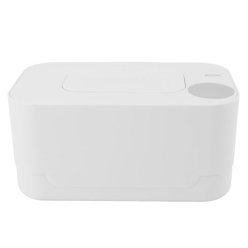 High Capacity Portable Baby Wipe Warmer - White with Water Locking Feature
