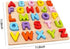 WOOD CITY Alphabet Puzzle, ABC Letter Puzzles for Toddlers 1-3 Years Old, Educational Learning Toys with Puzzle Board