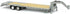 Greenlight 1/64 30391 Gooseneck Trailer Primer Gray with Red and White Conspicuity Stripes