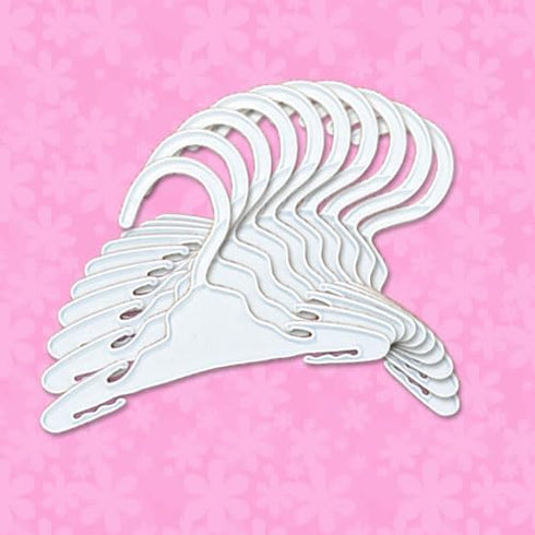 Sophia's 18" Doll 10-Pack: 7-1/2" White Plastic Display Hangers