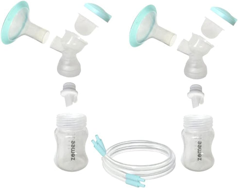 Zomee Double Breast Shield Kit Replacement Set for Z2 Size 24mm Includes;