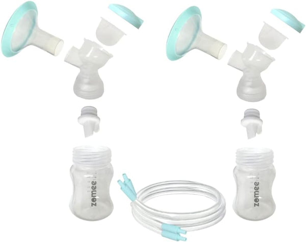Zomee Double Breast Shield Kit Replacement Set for Z2 Size 24mm Includes;