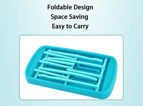 JDYYICZ Fashion Space Saving Baby Bottle Folding Drying Rack Portable Bottle Dryer for Nipples, Breast Pump Parts, Baby