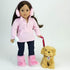 Sophia's Plush Puppy Dog and Accessories Set with Leash, Food Bowl, Brush & Toy for 18" Dolls
