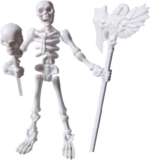 QWZFirst T13 Skeleton Action Figure, Movable Articulated Human Skeleton, 5.12-in Action Figure Wearing