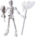 QWZFirst T13 Skeleton Action Figure, Movable Articulated Human Skeleton, 5.12-in Action Figure Wearing