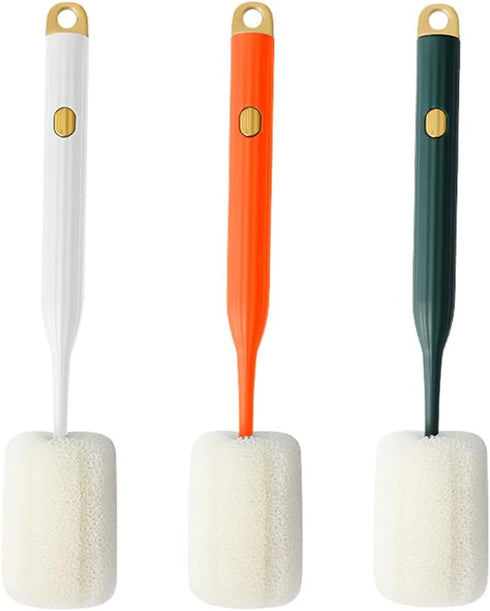 TTTLLNN Baby Bottle Brush Water Bottle Coffee Tea Glass Cup Brushes with Long Handle Soft Sponge Scrubber Kitchen Tool