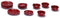 Melody Jane Dolls Houses Dollhouse Miniature 1:12 Scale 12 Pc RED Spatter Dishes SET #Ma1166r
