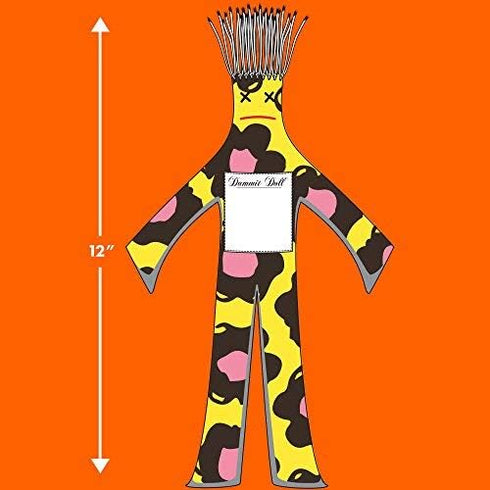 Dammit Doll - Classic Random Color, Stress Relief Gag Gift - 2 Dolls